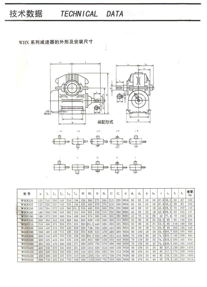 WHX参数